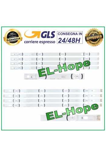 KIT 8 BARRE STRIP LED PER TV LG 42" LB32 (A) - LB33 (B) INNOTEK DRT 3.0 TYPE R01