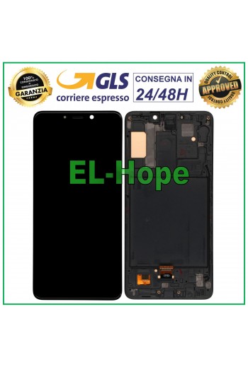 DISPLAY LCD OLED FRAME PER SAMSUNG GALAXY A9 2018 SM-A920 TOUCH SCREEN VETRO