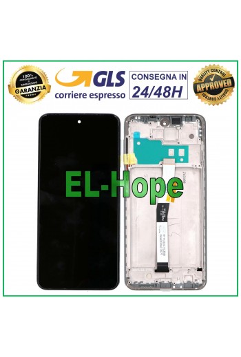 DISPLAY TOUCH LCD + FRAME XIAOMI REDMI NOTE 9 PRO /9 PRO MAX / 9S M2003J6 SILVER