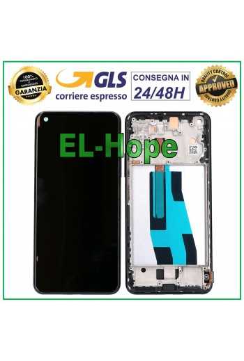 DISPLAY TFT + FRAME PER XIAOMI MI 11 LITE 4G 5G NE NM2101K9AG TOUCH SCREEN NERO