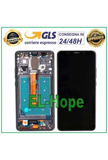 DISPLAY OLED FRAME PER HUAWEI MATE 10 PRO BLA-L09 L29 TOUCH VETRO SCHERMO NERO