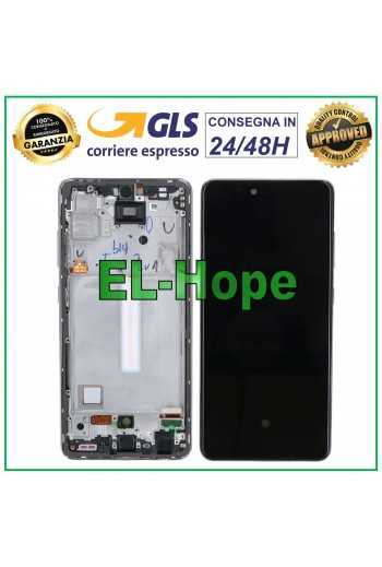 DISPLAY LCD OLED x SAMSUNG GALAXY A52 5G 2021 SM-A525F A526B TOUCH FRAME BIANCO