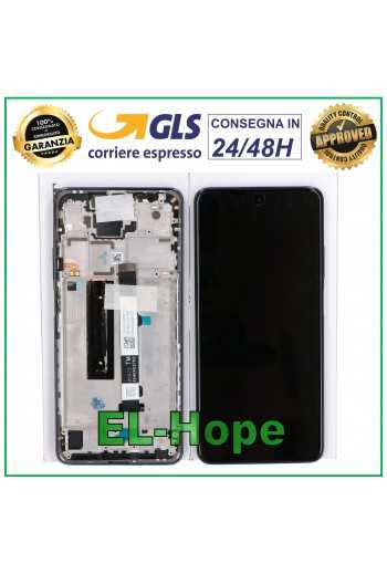 DISPLAY TOUCH FRAME LCD ORIGINALE 100% XIAOMI Mi 10T LITE M2007J17G TARNISH NERO