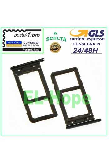 SLOT CARRELLO VANO SCHEDA + MICRO SD CARD SAMSUNG GALAXY S8 PLUS SM-G955F NERO