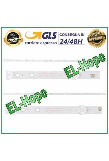 KIT 2 BARRE 6 LED PER TV 32" AKAI 4708-K320WD-A2113 N01 N11 K320WDX-A2 AKTV3225