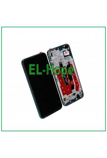 DISPLAY LCD FRAME PER HUAWEI P40 LITE JNY-L21A JNY-LX1 TOUCH SCREEN VETRO VERDE