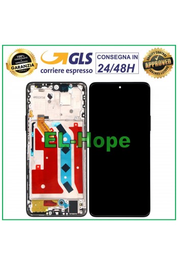 DISPLAY LCD + FRAME PER HONOR X9 5G 2022 ANY-NX1 TOUCH SCREEN VETRO SCHERMO NERO