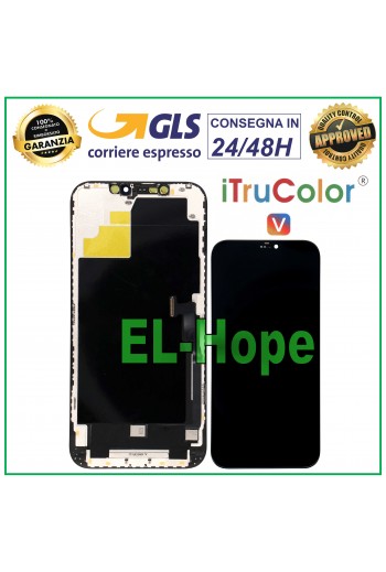 DISPLAY LCD iTruColor HD INCELL PER APPLE IPHONE 12 PRO MAX TOUCH VETRO SCHERMO