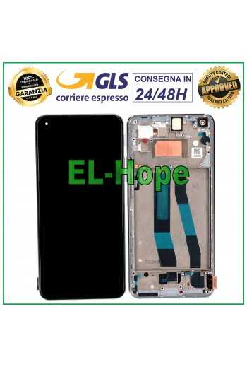 DISPLAY OLED FRAME PER XIAOMI MI 11 LITE 4G 5G NE M2101K9AG TOUCH VETRO BIANCO