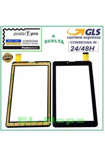 TOUCH SCREEN VETRO TABLET AKAI MD7043N 3G ORIGINALE DIGITIZER 7" NERO