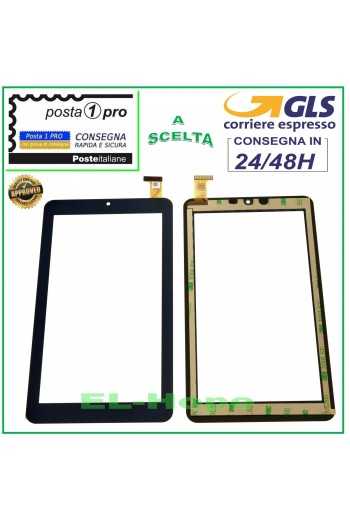 TOUCH SCREEN VETRO MEDIACOM 745GO SMARTPAD M-MP745GOV ORIGINALE NERO