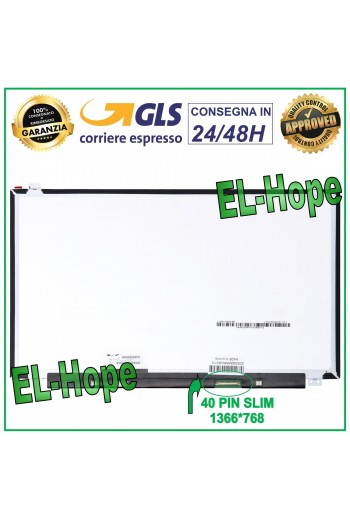 DISPLAY PER HP PAVILION 15-P258NL LCD NOTEBOOK 15.6 40 PIN SLIM 1366*768 SCHERMO