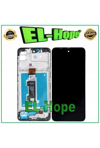 DISPLAY LCD + FRAME PER MOTOROLA MOTO E40 XT2159 XT-2159 TOUCH SCREEN VETRO NERO