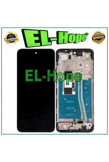 DISPLAY LCD FRAME PER MOTOROLA MOTO G53 XT2335 XT2335-2 TOUCH SCREEN VETRO NERO