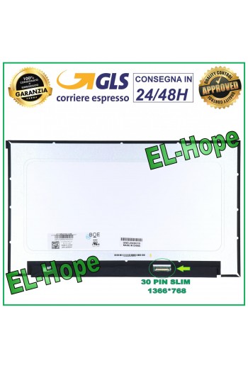 DISPLAY B156XTN08.2 LCD NOTEBOOK 15.6" 30 PIN SLIM 1366*768 SCHERMO HD LED