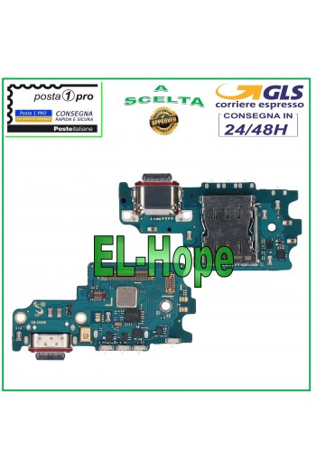 CONNETTORE DI CARICA SAMSUNG GALAXY S21 FE 5G SM G990E + MICROFONO LETTORE SIM