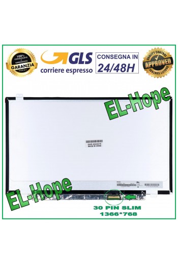 DISPLAY LCD PER LENOVO THINKPAD T450 L480 L440 A485 14" 30 PIN 1366*768 SCHERMO