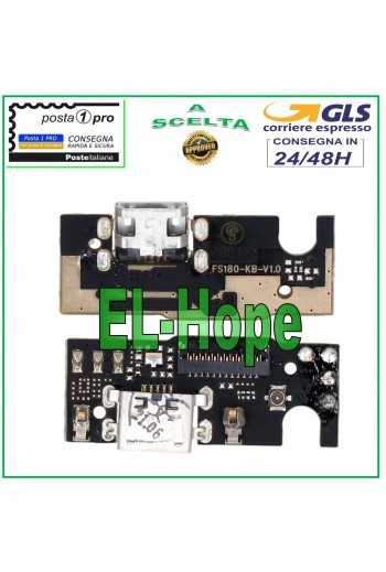 CONNETTORE RICARICA PER TCL 205 4187D PCB DOCK MICRO USB DI CARICA