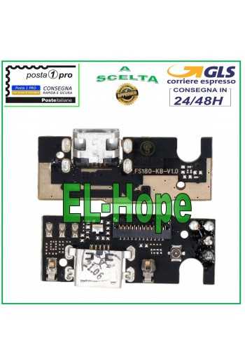 CONNETTORE RICARICA  PER TCL 205 4187D PCB DOCK MICRO USB DI CARICA