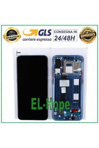 DISPLAY LCD + FRAME ORIGINALE SERVICE XIAOMI MI 9 M1902 F1G F1A F1T TOUCH BLU