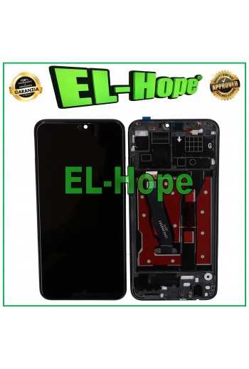 DISPLAY FRAME PER HONOR 8X JSN-AL00 TL00 / VIEW 10 LITE JSN-L21 TOUCH VETRO NERO