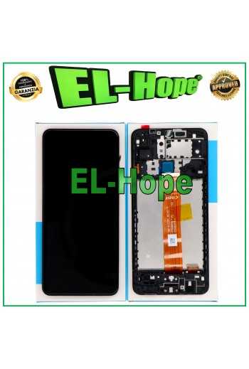 DISPLAY TOUCH FRAME PARI ORIGINALE SERVICE SAMSUNG GALAXY A12 SM-A125 FLAT CODT