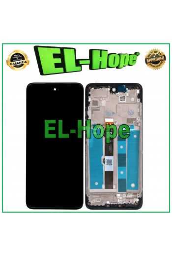 DISPLAY LCD + FRAME PER MOTOROLA MOTO G 5G 2022 TOUCH SCREEN SCHERMO VETRO NERO