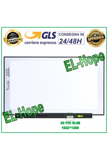 DISPLAY TV161FHM-NH0 LCD NOTEBOOK 16.1" 30 PIN SLIM 1920*1080 SCHERMO FHD LED