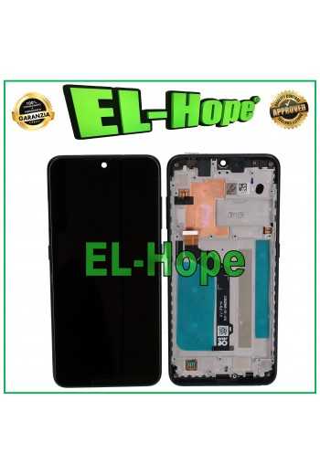 DISPLAY LCD + FRAME PER NOKIA 6.2 TA-1198 1200 1187 1201 TOUCH SCREEN VETRO NERO