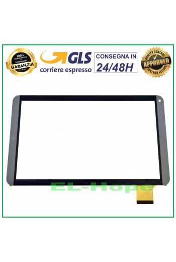 TOUCH SCREEN VETRO MEDIACOM SMARTPAD MX 10 M-SP10MXB ORIGINALE DIGITIZER GRIGIO