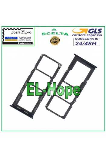 SLOT CARRELLO VANO SCHEDA NANO SIM MICRO SD SAMSUNG GALAXY A13 SM A136 B NERO