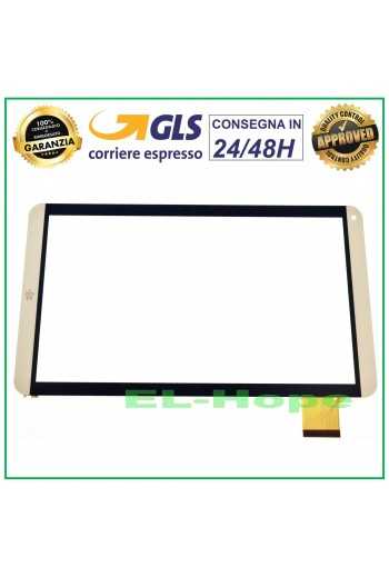 TOUCH SCREEN VETRO MEDIACOM SMARTPAD Mx 10 M-SP10MXA ORIGINALE GOLD ORO