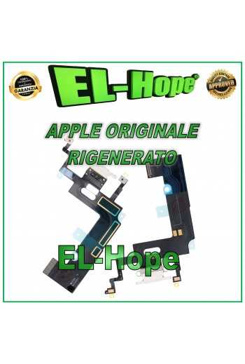 FLAT CONNETTORE DI RICARICA RIGENERATO ORIGINALE APPLE IPHONE XR BIANCO