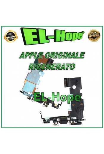 FLAT CONNETTORE DI RICARICA RIGENERATO ORIGINALE APPLE IPHONE 8 SE 2020 NERO