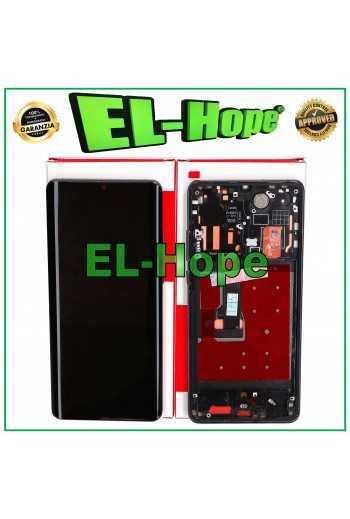 DISPLAY FRAME + TOUCH PARI ORIGINALE SERVICE PER HUAWEI P30 PRO VOG-L09 L29 NERO