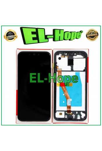 DISPLAY TOUCH FRAME PARI ORIGINALE SERVICE HUAWEI MATE 20 LITE SNE-LX1 AL00 NERO