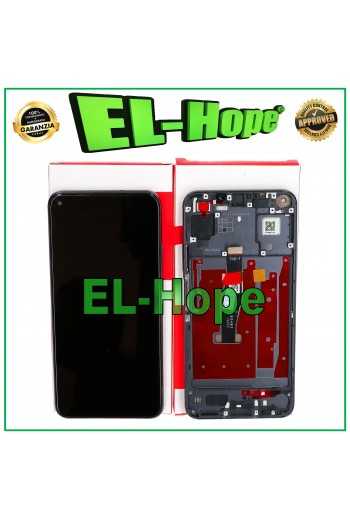 DISPLAY TOUCH FRAME PARI ORIGINALE SERVICE HUAWEI NOVA 5T YAL-L21 L61 L71 NERO