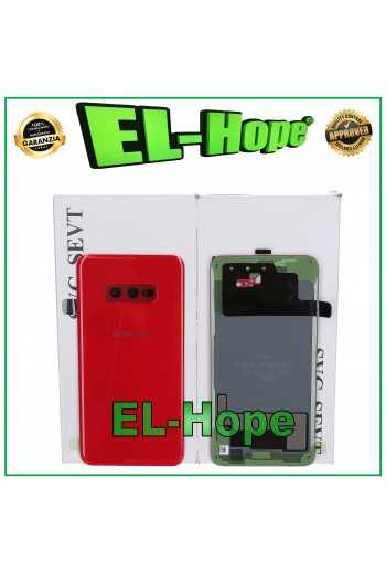 SCOCCA COPRI BATTERIA ORIGINALE SAMSUNG GALAXY S10E SM-G970 FN BACK COVER ROSSO