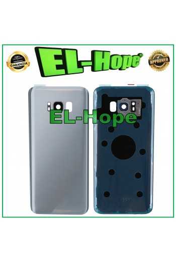 COPRI BATTERIA PER SAMSUNG GALAXY S8+ PLUS SM-G955 CASE SCOCCA POSTERIORE SILVER
