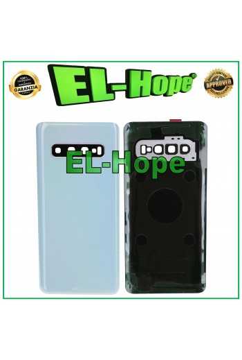 SCOCCA COPRI BATTERIA PER SAMSUNG GALAXY S10 SM-G973F CASE POSTERIORE BIANCO