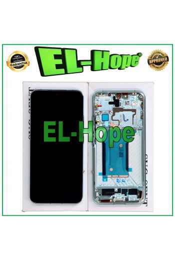 DISPLAY TOUCH LCD ORIGINALE SERVICE 100% XIAOMI 14 5G 2023 FRAME GREEN VERDE