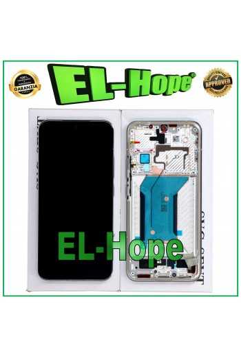 DISPLAY TOUCH LCD ORIGINALE SERVICE 100% XIAOMI 14 5G 2023 FRAME WHITE BIANCO