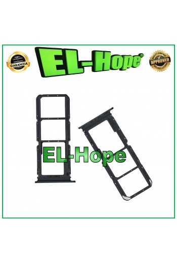 SLOT CARRELLO VANO PORTA SCHEDA NANO SIM + MICRO SD PER OPPO A57S CPH2385 NERO