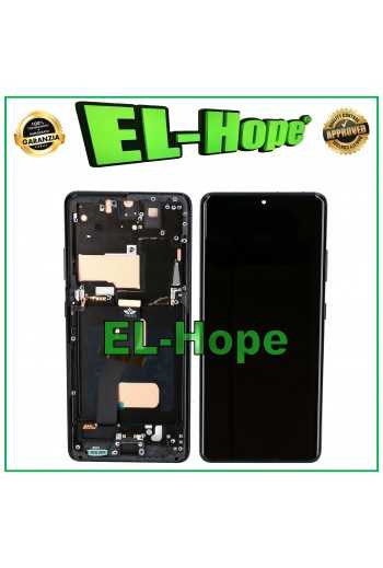 DISPLAY LCD TFT FRAME PER SAMSUNG GALAXY S21 ULTRA SM-G998 TOUCH VETRO NERO