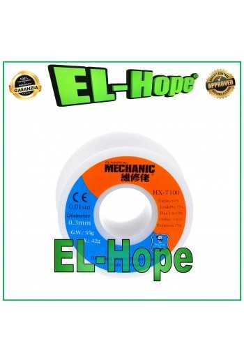 STAGNO DIAMETRO 0.3mm 55gr 63/37 ROCCHETTO BOBINA FILO MICRO SALDATURE SALDARE