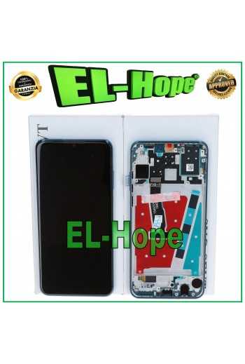 DISPLAY FRAME PARI ORIGINALE SERVICE HUAWEI P30 LITE MAR-LX1M 48 MP TOUCH BLU