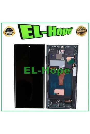 DISPLAY LCD TFT + FRAME TOUCH PER SAMSUNG GALAXY S22 ULTRA 2022 SM-S908 NERO