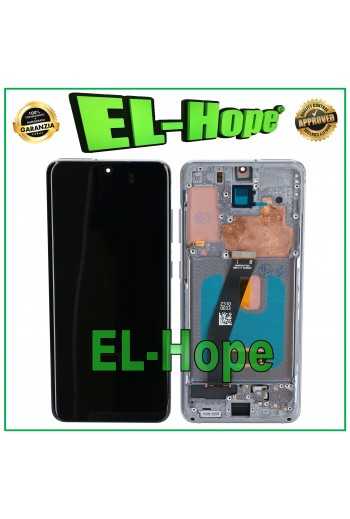 DISPLAY LCD OLED + FRAME PER SAMSUNG GALAXY S20 SM-G980 G981 TOUCH VETRO GRAY