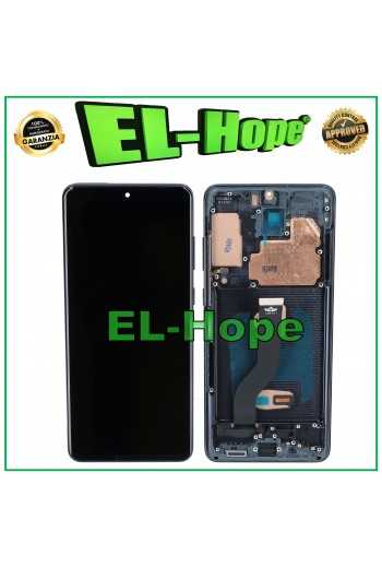 DISPLAY LCD TFT FRAME PER SAMSUNG GALAXY S20+ PLUS SM-G985 G986 TOUCH VETRO NERO