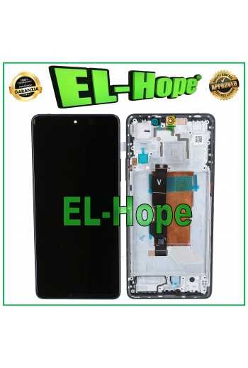 DISPLAY LCD OLED FRAME PER XIAOMI REDMI NOTE 12 TURBO 5G TOUCH SCREEN VETRO NERO